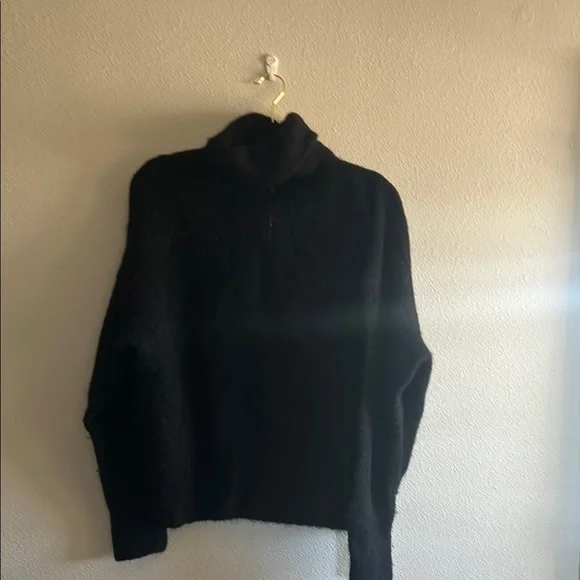 Vince Women's Alpaca Blend Quarter Zip Pullover - Picture 5 of 9